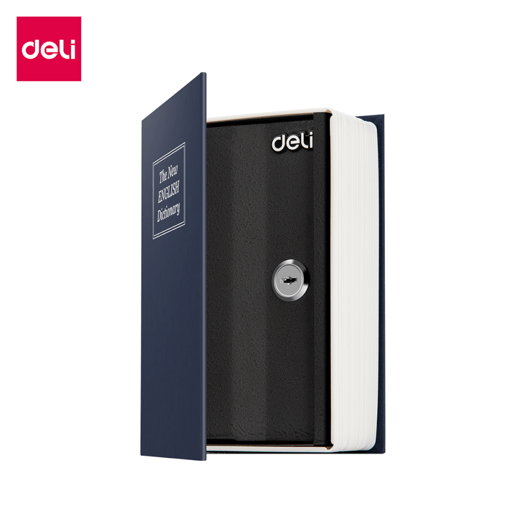 เซฟสมุด เซฟหนังสือ DELI ET640-BL-01 กุญแจ_0